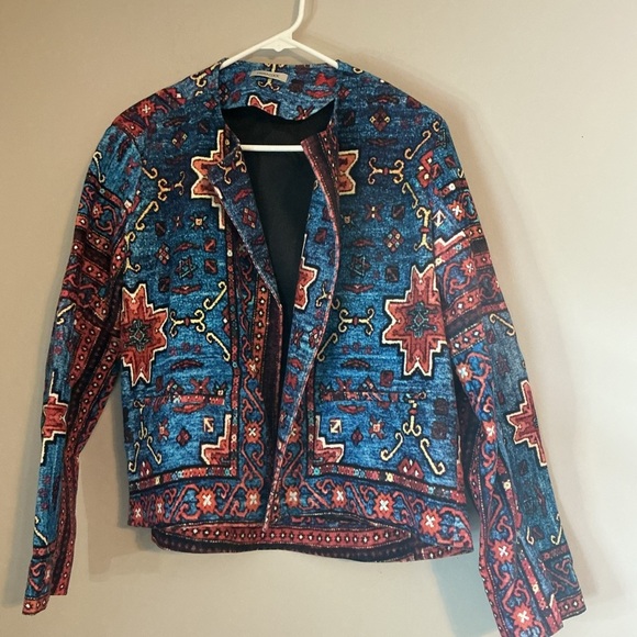 Dopamine Maximalist Designer Emma Cook Persian Velvet Jacket | Size 8 | Rare - Picture 6 of 15